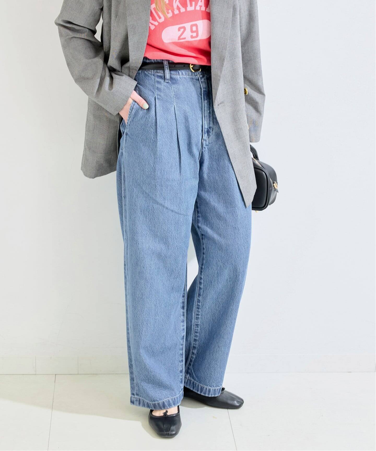 追加5》ウォッシャブル / DU JOUR/デュ ジュール TROUSER JEAN（デニム