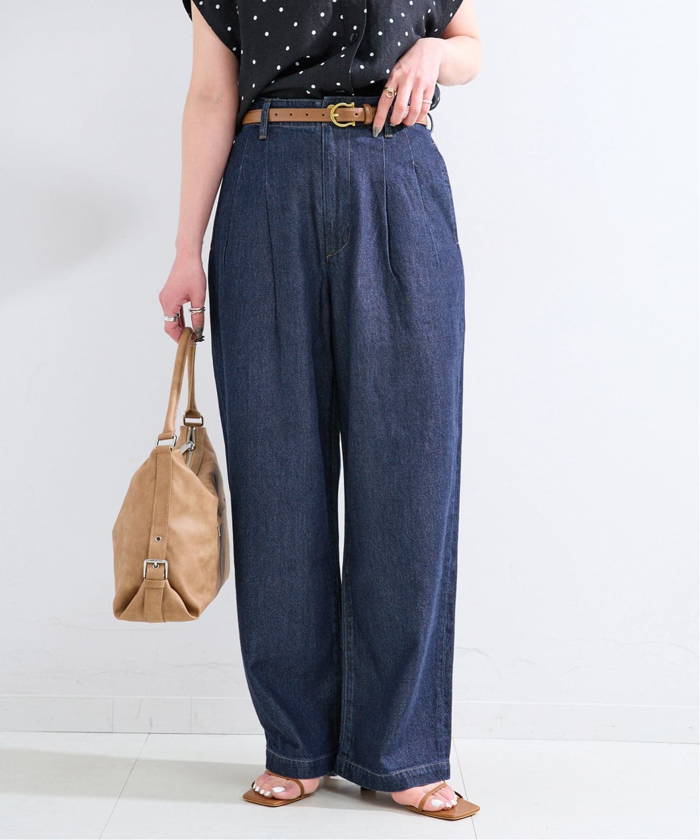 追加5》ウォッシャブル / DU JOUR/デュ ジュール TROUSER JEAN（デニム