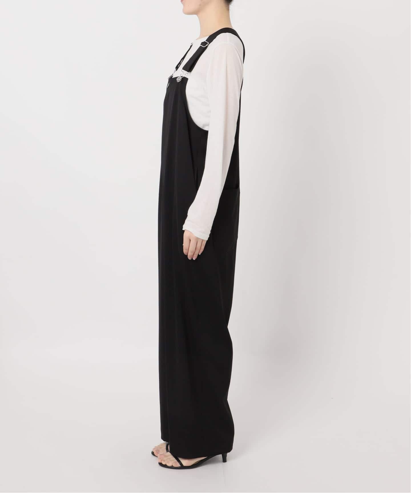 手洗い可 / サテンサロペット（サロペット／オーバーオール）｜B.C