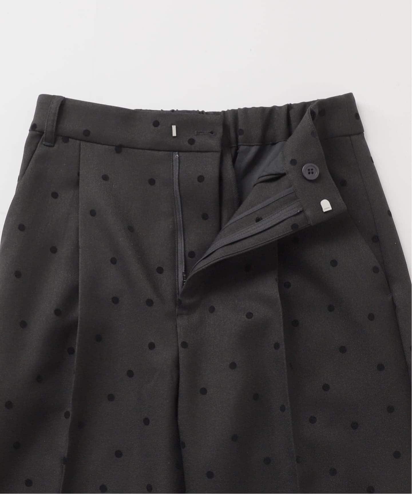 追加2予約》手洗い可 / ドットフロッキースティックパンツ（スラックス