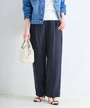《S/Mサイズ展開》手洗い可 / フレンチリネンストレートパンツ