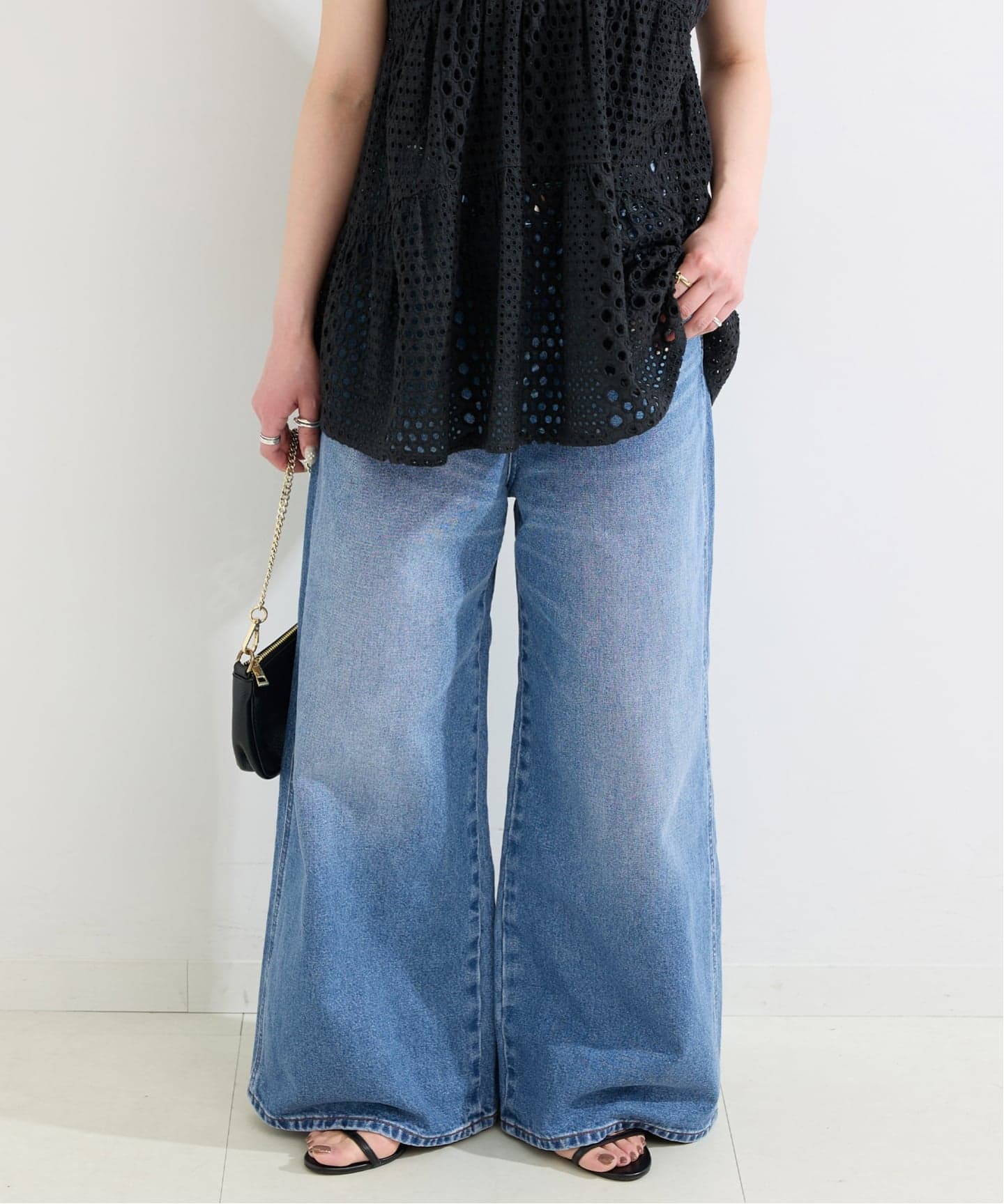 WEB＋一部店舗限定】Wrangler / ラングラー WIDE MidUSEDWash（デニム