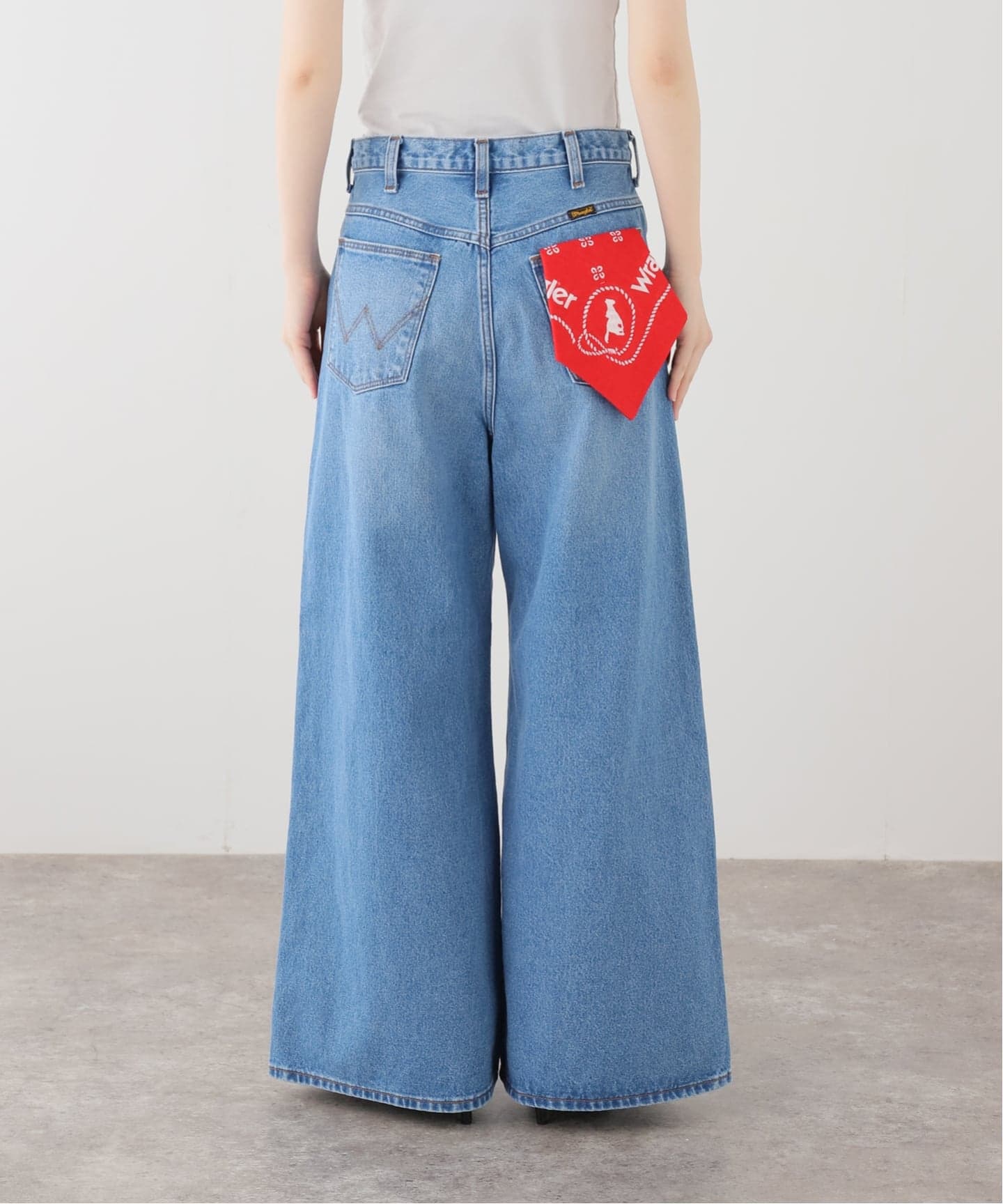 WEB＋一部店舗限定】Wrangler / ラングラー WIDE MidUSEDWash（デニム