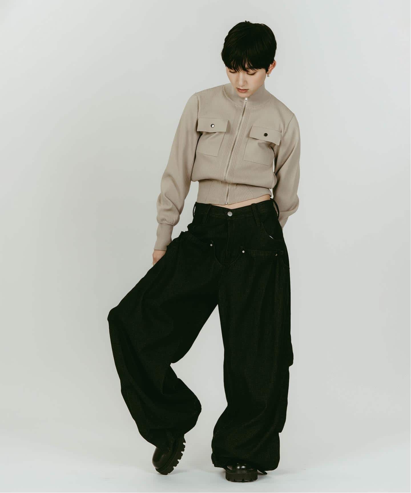 Knuth Marf/クヌースマーフ cling drape denim pants（デニムパンツ