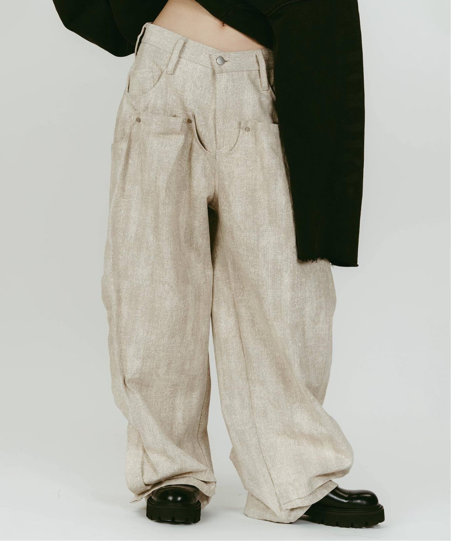 Knuth Marf/クヌースマーフ cling drape denim pants（デニムパンツ
