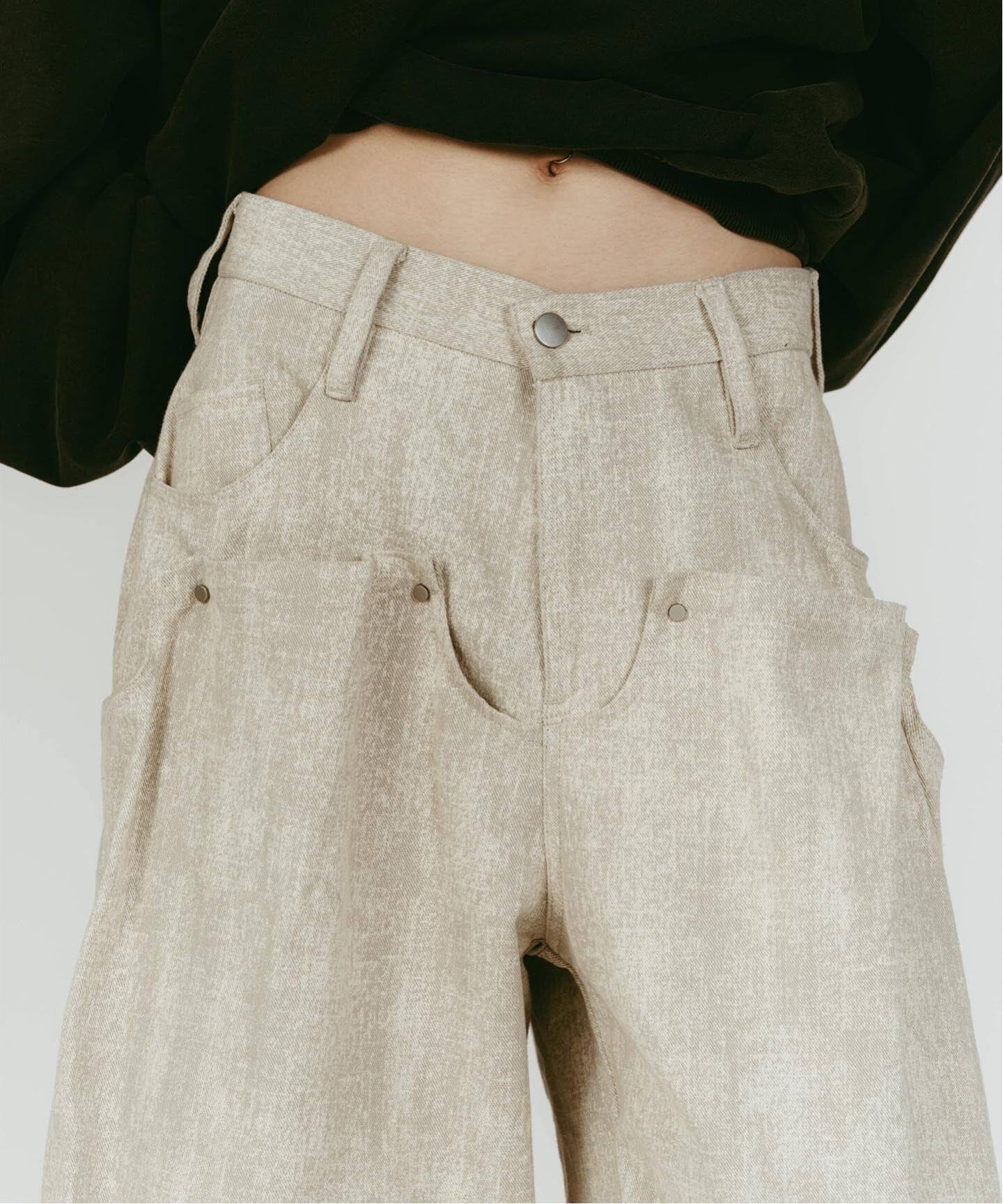 Knuth Marf/クヌースマーフ cling drape denim pants（デニムパンツ