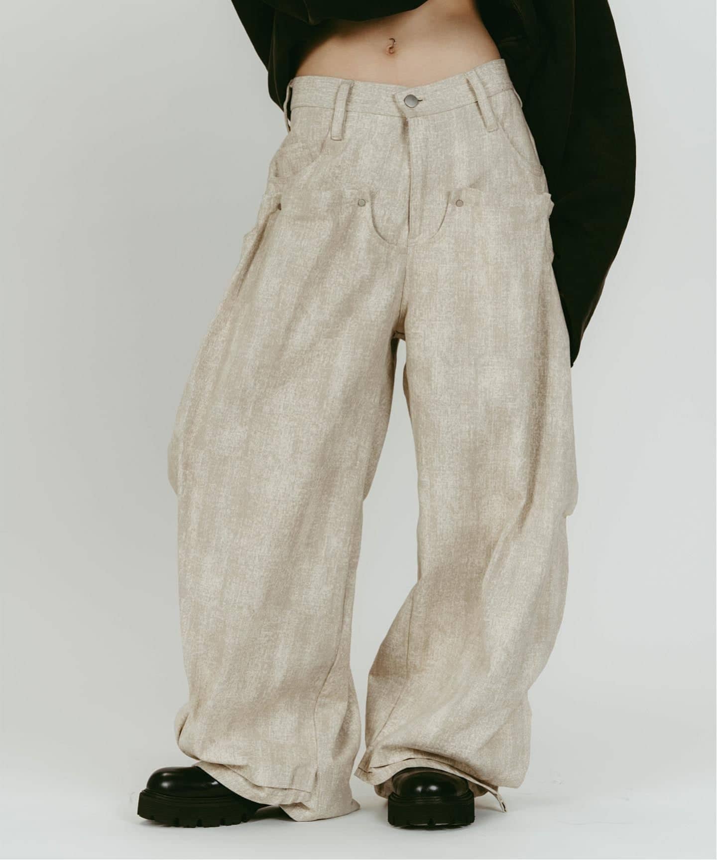 Knuth Marf/クヌースマーフ cling drape denim pants（デニムパンツ