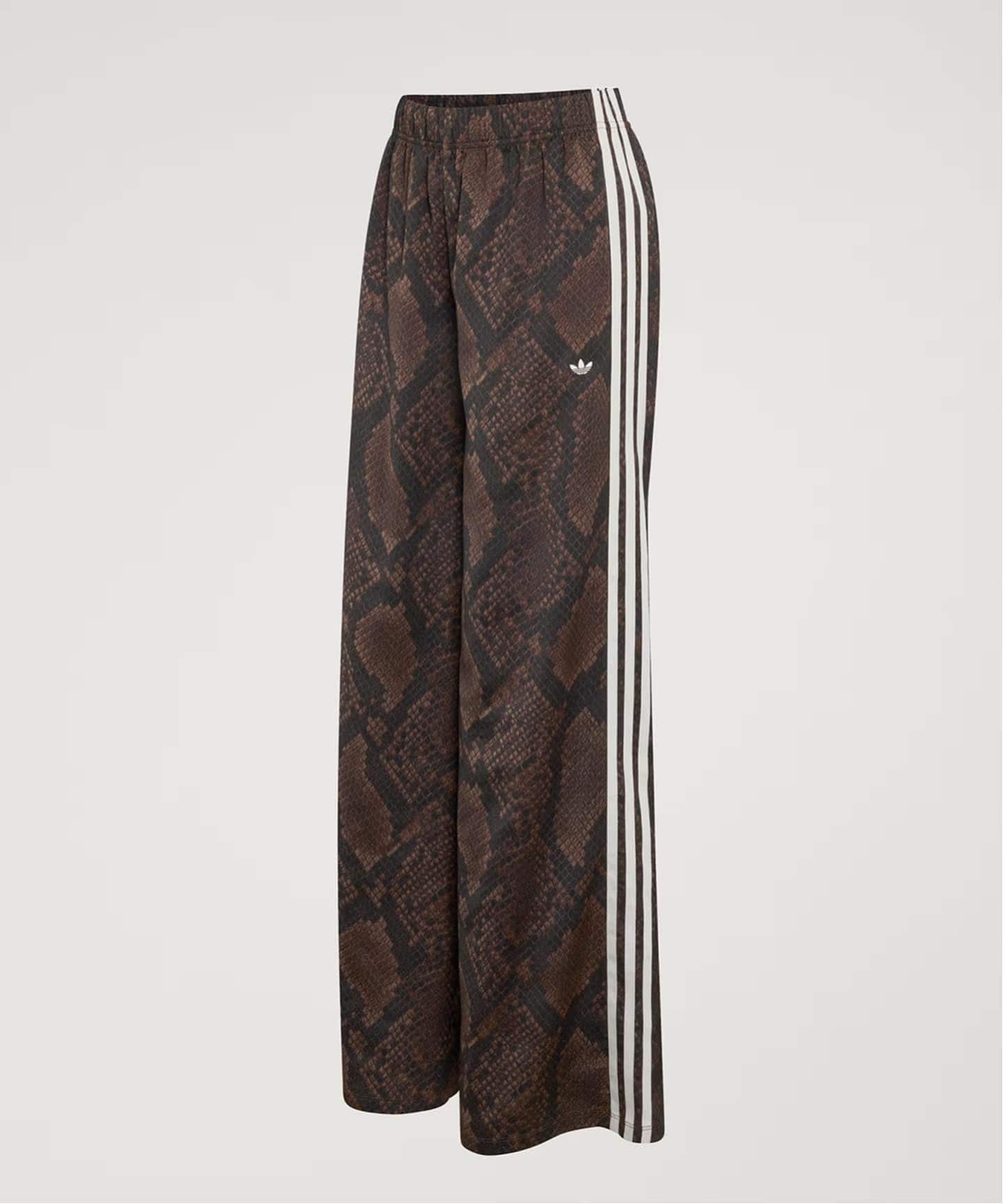 adidas originals SATIN SNAKE PRINT WIDE LEG TRACK PANTS（ジャージ