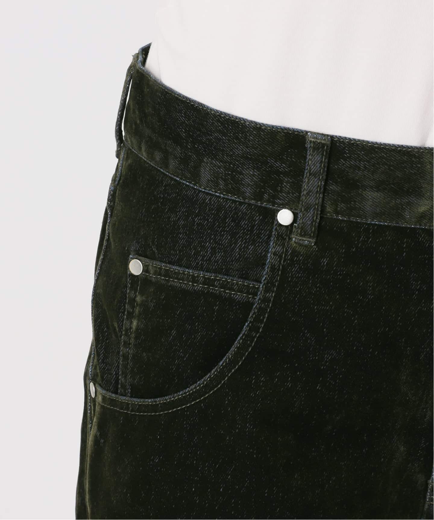 ≪予約≫NOCTO ARCHIVE/ノクト アーカイブ Cutting Flocky Wide Denim