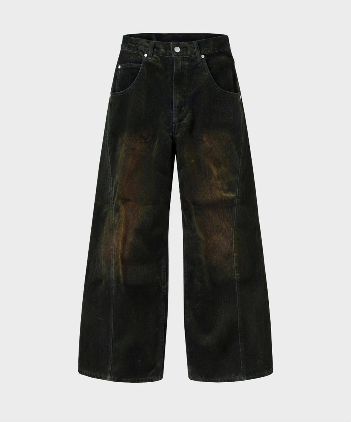 ≪予約≫NOCTO ARCHIVE/ノクト アーカイブ Cutting Flocky Wide Denim 