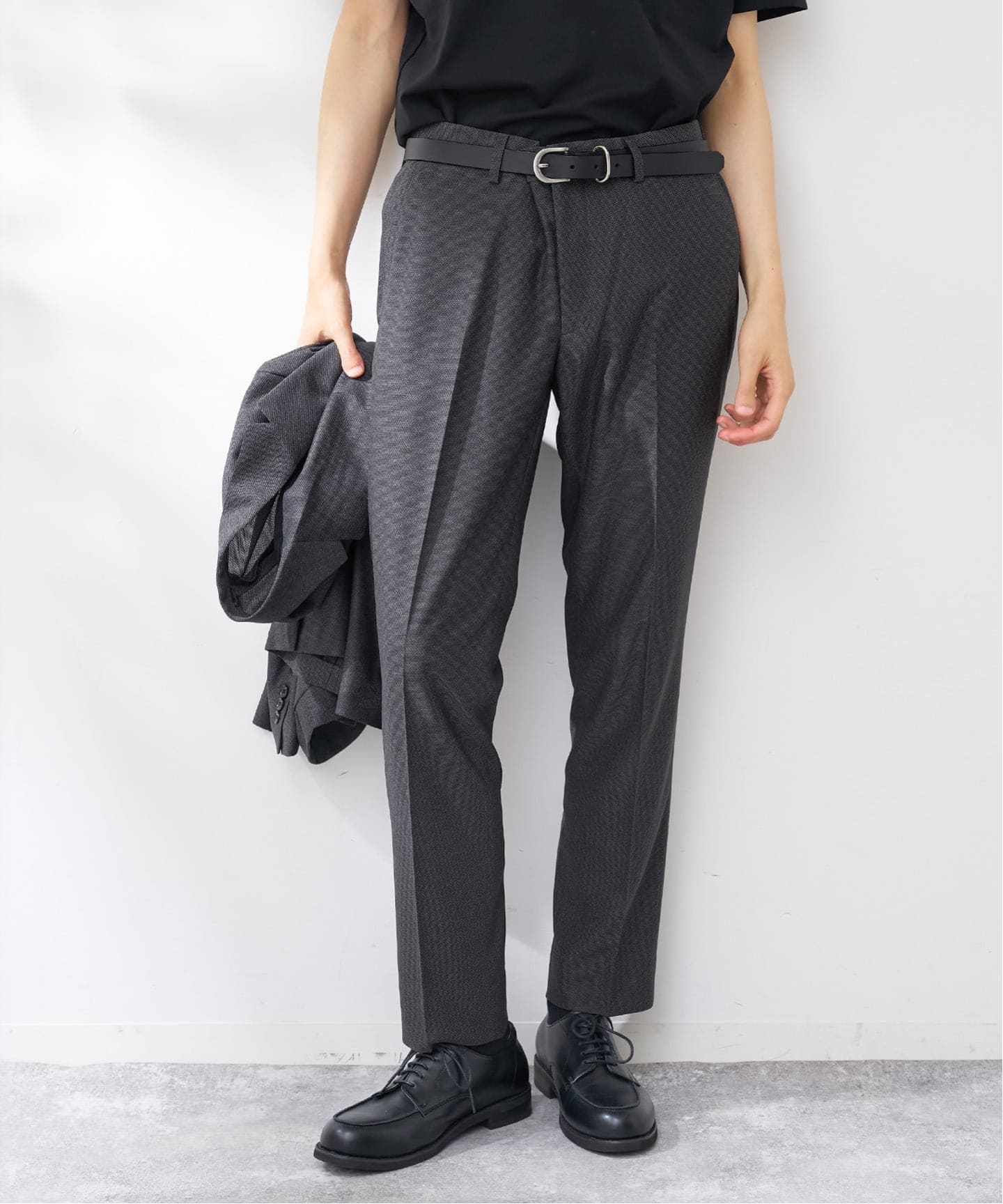 リネンライク ウォッシャブルパンツ（スラックス）｜B.C STOCK（ベー