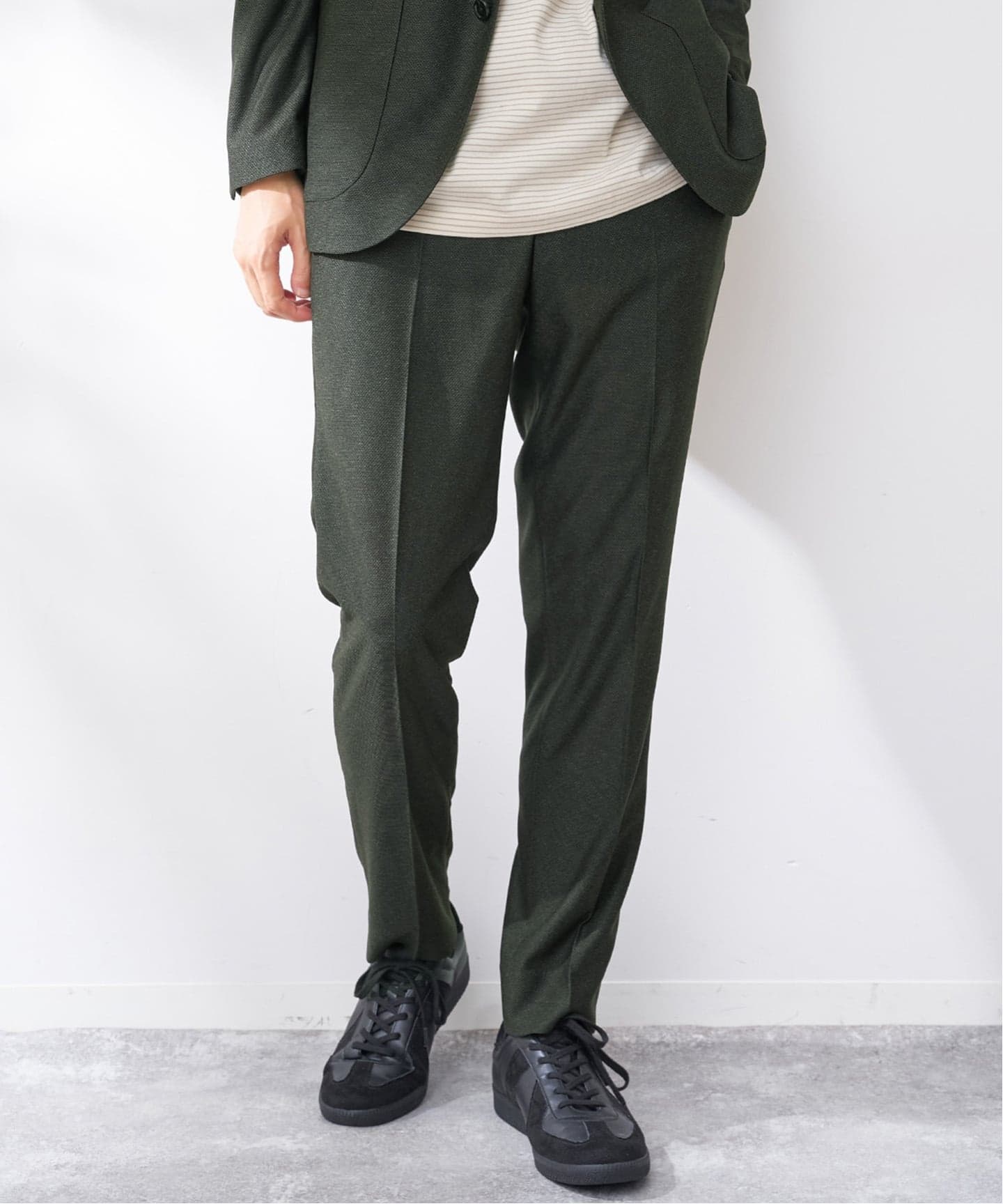 リネンライク ウォッシャブルパンツ（スラックス）｜B.C STOCK（ベー
