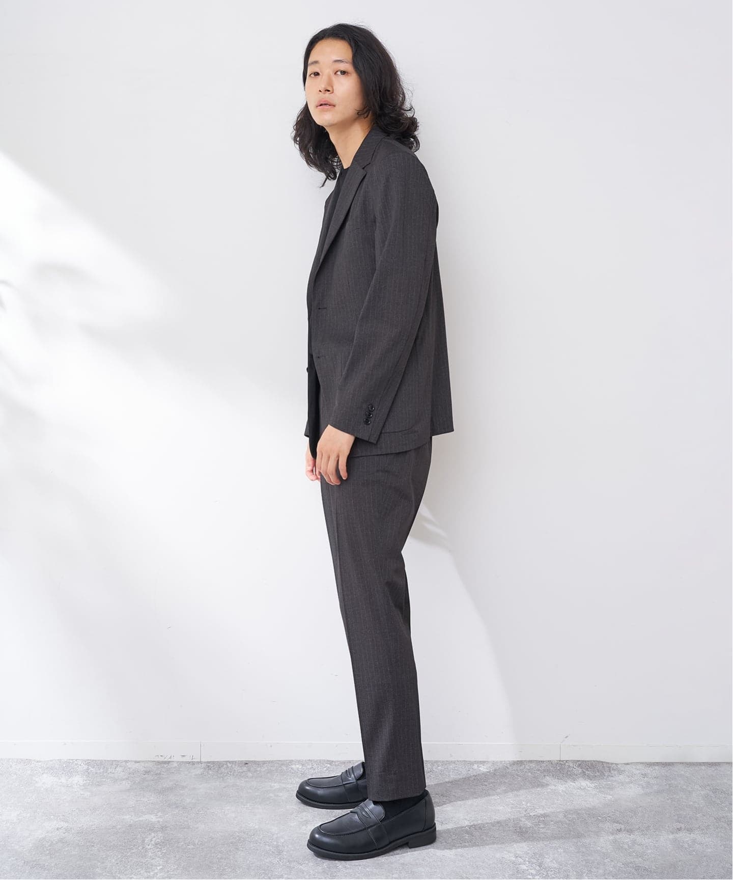 ICE JET ストライプ ストレッチパンツ（スラックス）｜B.C STOCK（ベー