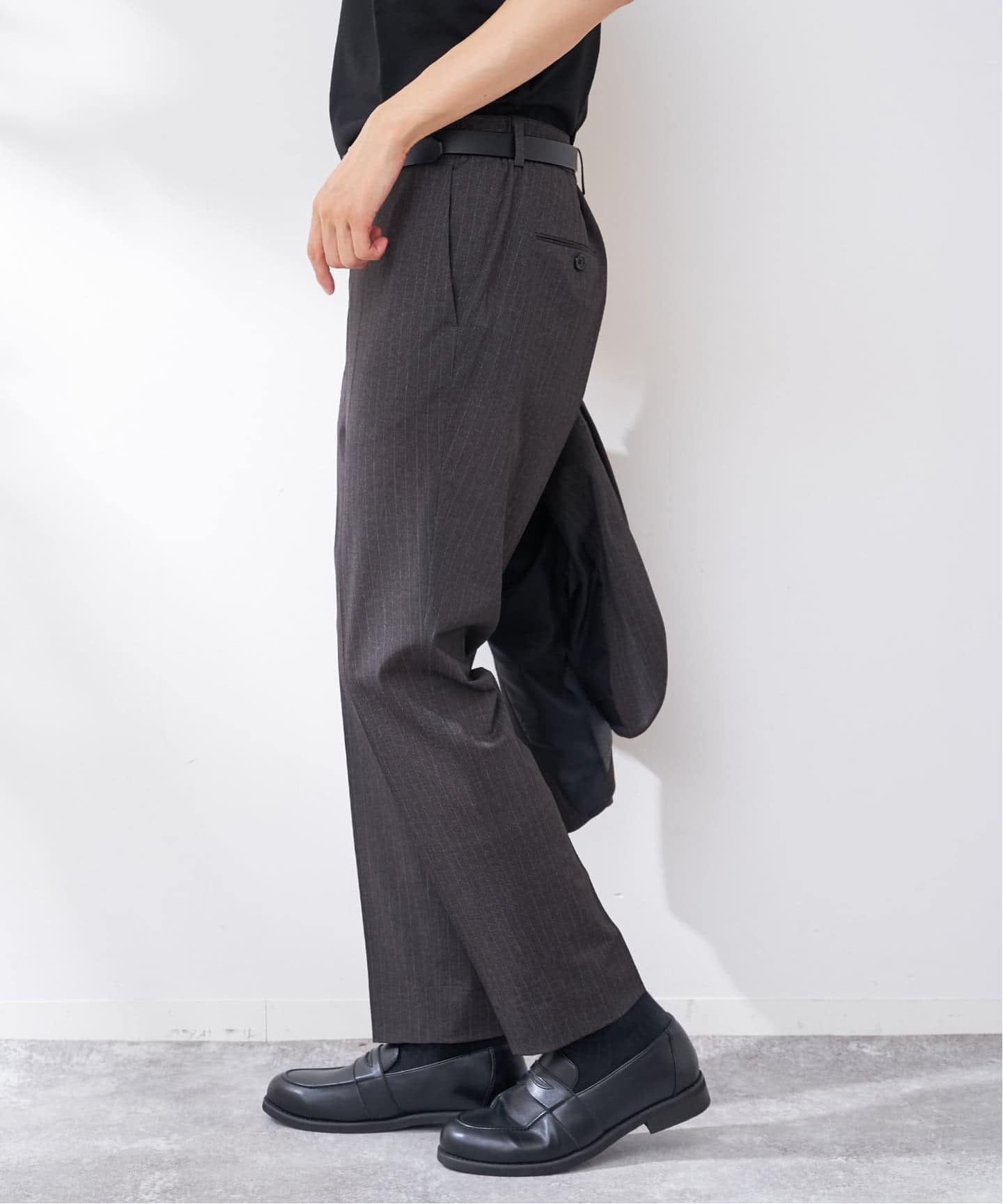ICE JET ストライプ ストレッチパンツ（スラックス）｜B.C STOCK（ベー