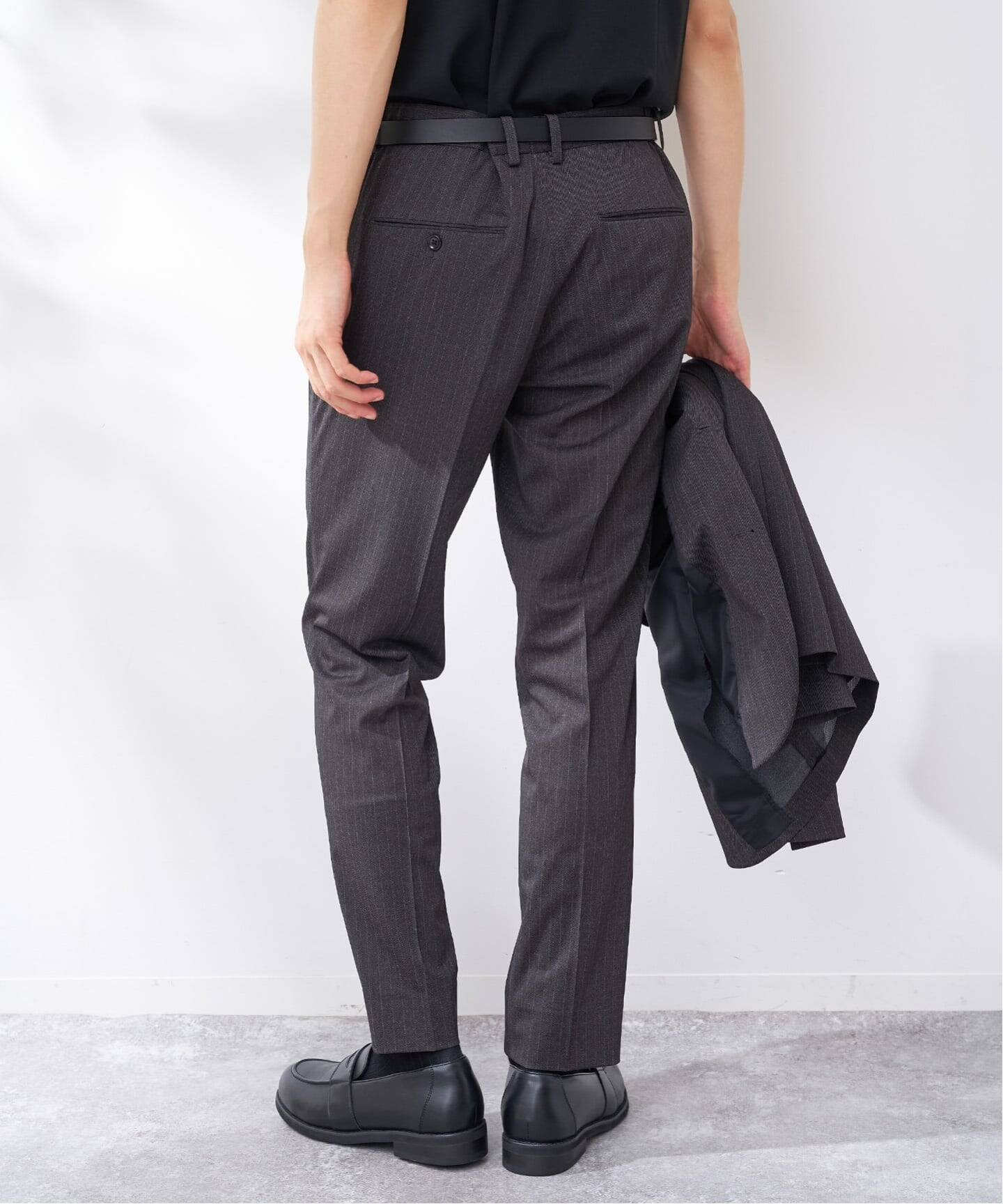 ICE JET ストライプ ストレッチパンツ（スラックス）｜B.C STOCK（ベー