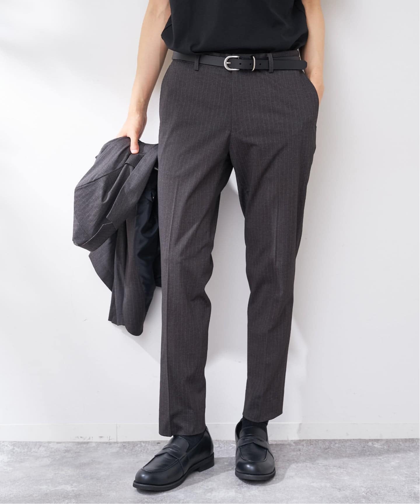 ICE JET ストライプ ストレッチパンツ（スラックス）｜B.C STOCK（ベー
