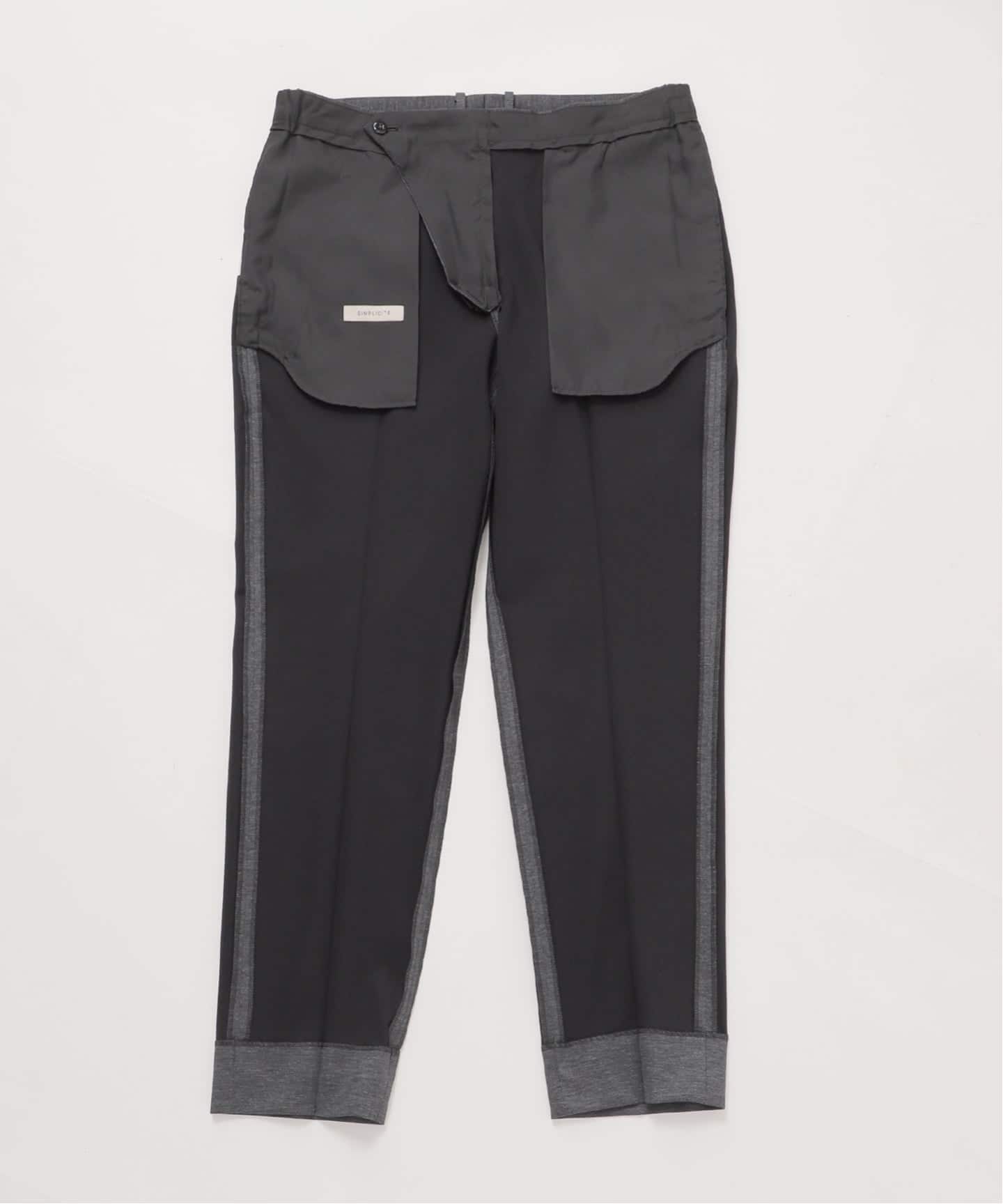 【ブラック】PONTE PRINT スラックス PONTE PRINT スラックス（スラックス）｜B.C STOCK（ベーセーストック