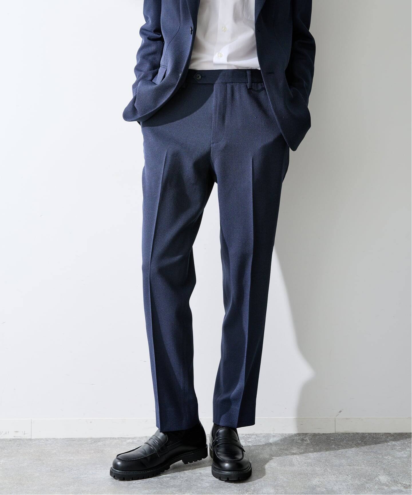 【ブルー】PE BIRDSEYE SLACKS PE BIRDSEYE SLACKS（スラックス）｜B.C STOCK（ベーセーストック）の