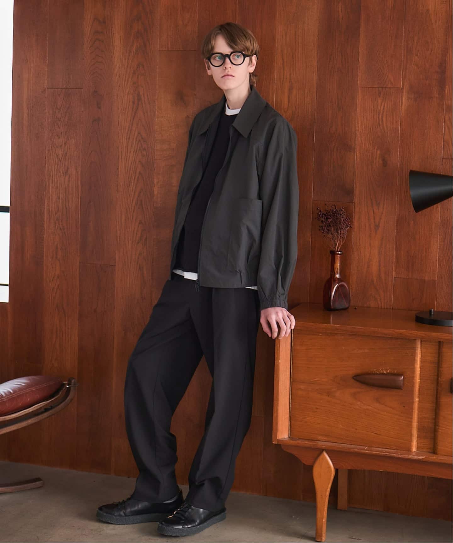 OSKR / オーエスケーアール ex Two Tuck TR Tapered Slacks