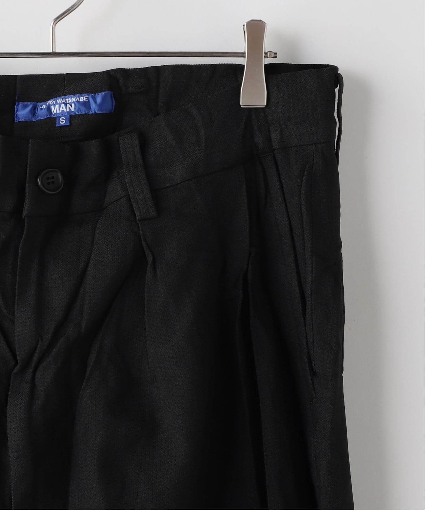 【美品】ジュンヤワタナベ 23SS キッドモヘア 巻きスラックス JUNYA WATANABE MAN / ジュンヤワタナベマン エステルへリンボ－ン製品