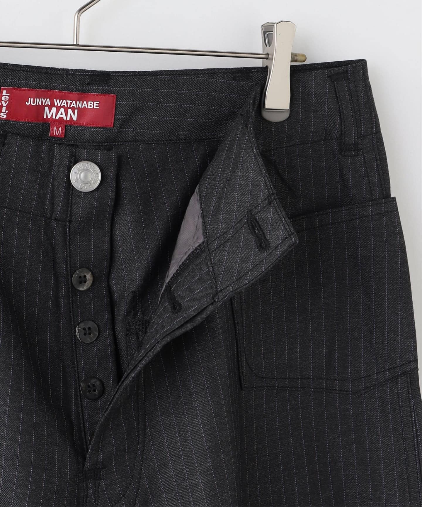 JUNYA WATANABE MAN×Levi's エステルビスコースストライプ Wネーム