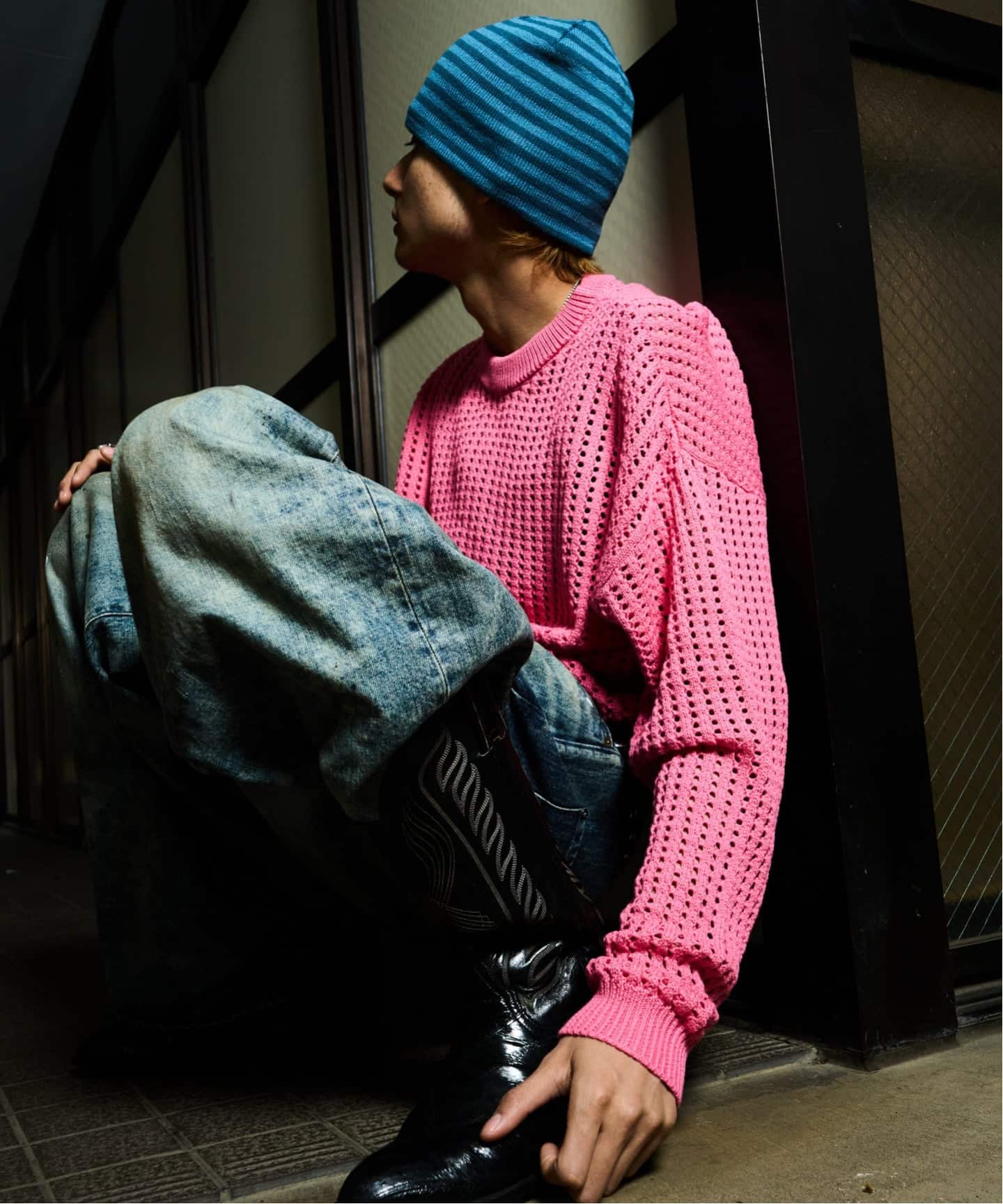 refomed / リフォメッド FRESH MAN DENIM WIDE PANTS PAINT（デニム
