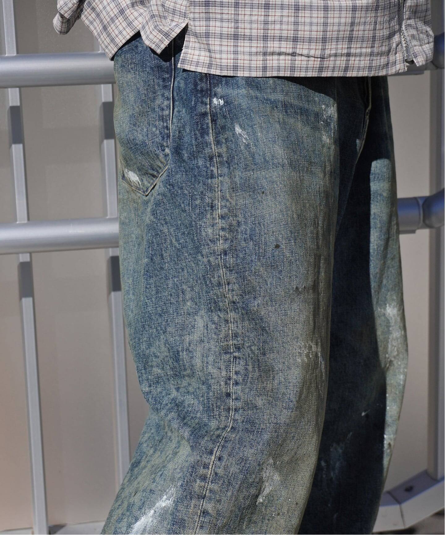 refomed / リフォメッド FRESH MAN DENIM WIDE PANTS PAINT（デニム