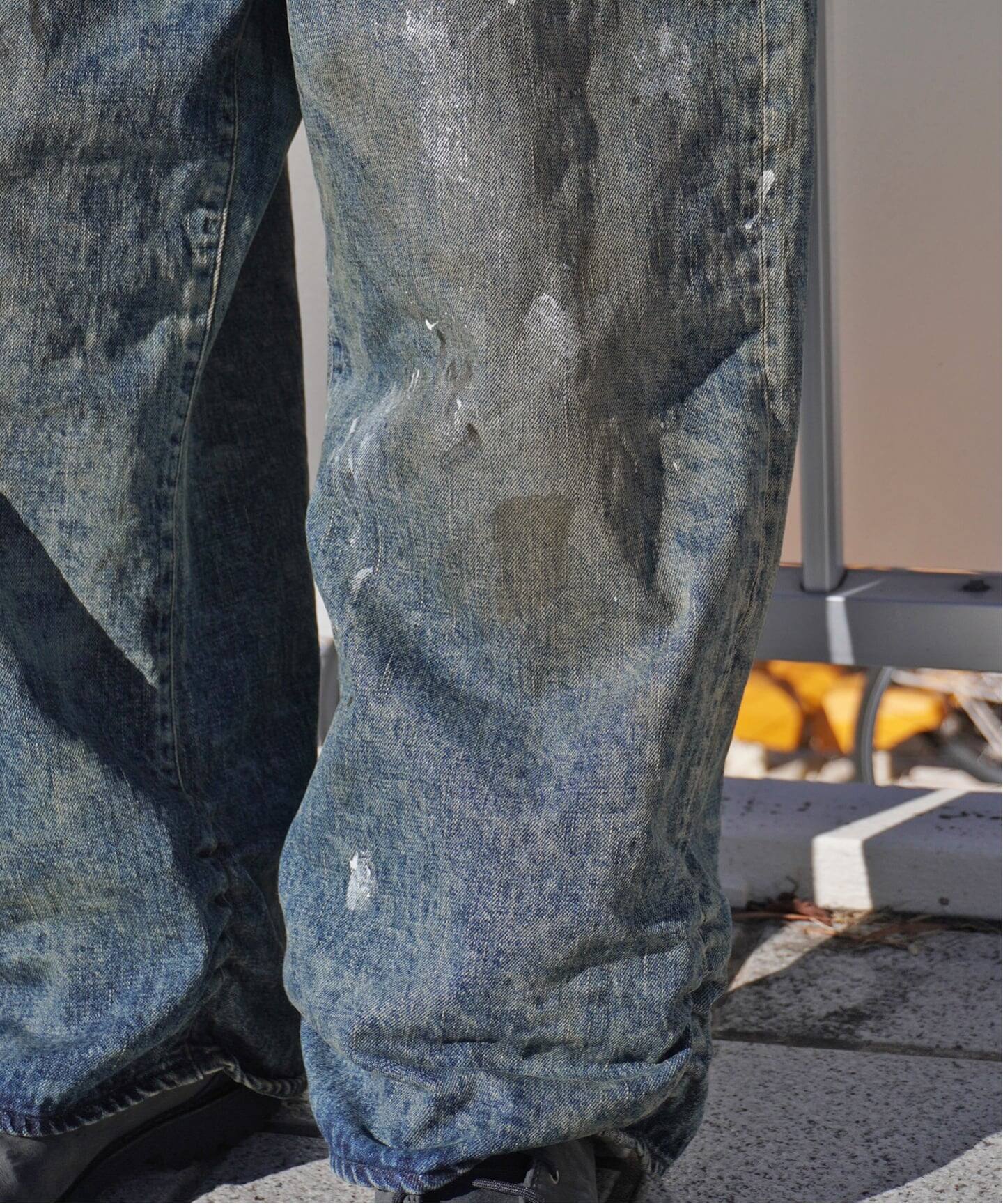 refomed / リフォメッド FRESH MAN DENIM WIDE PANTS PAINT（デニム