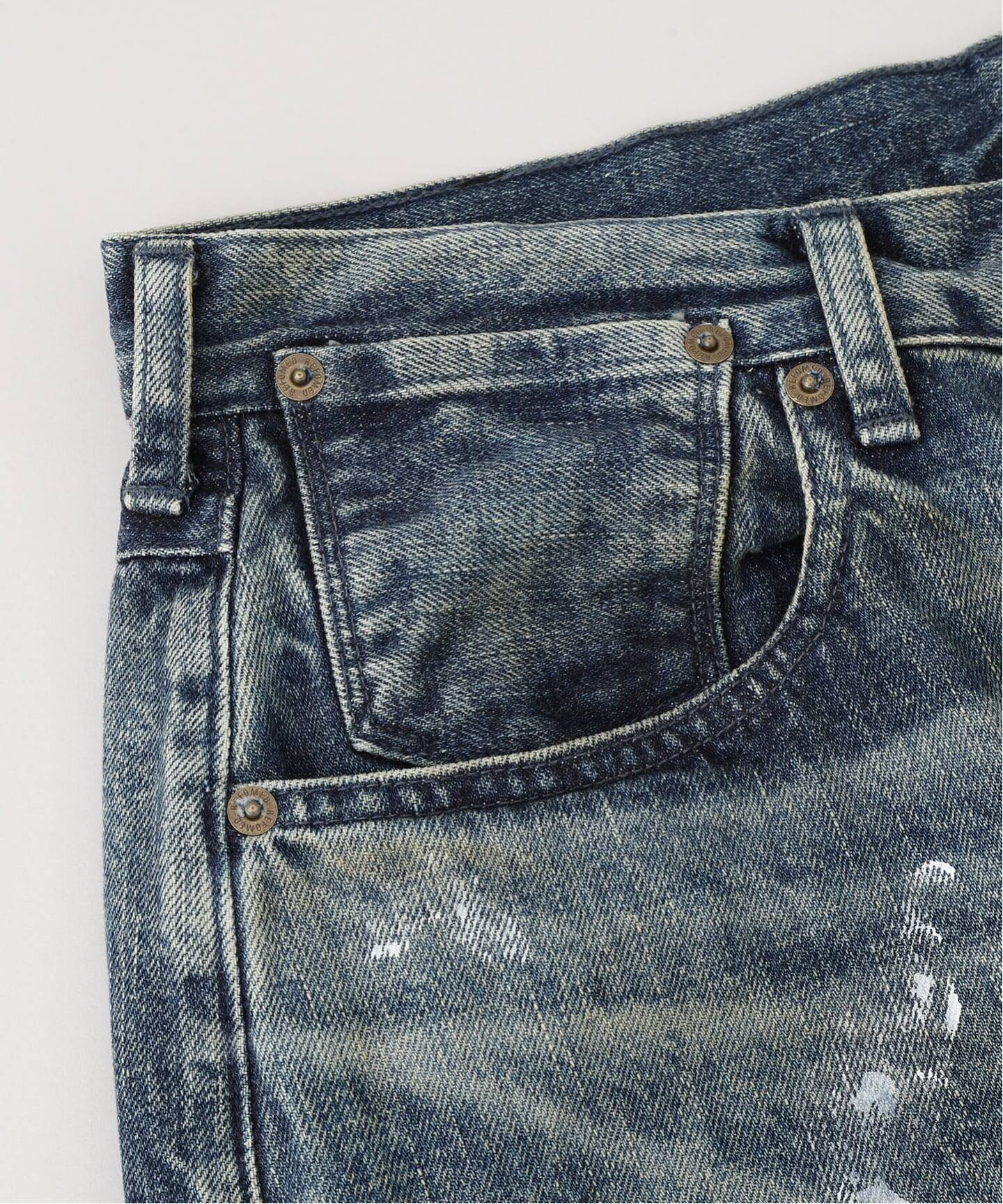 refomed / リフォメッド FRESH MAN DENIM WIDE PANTS PAINT（デニム