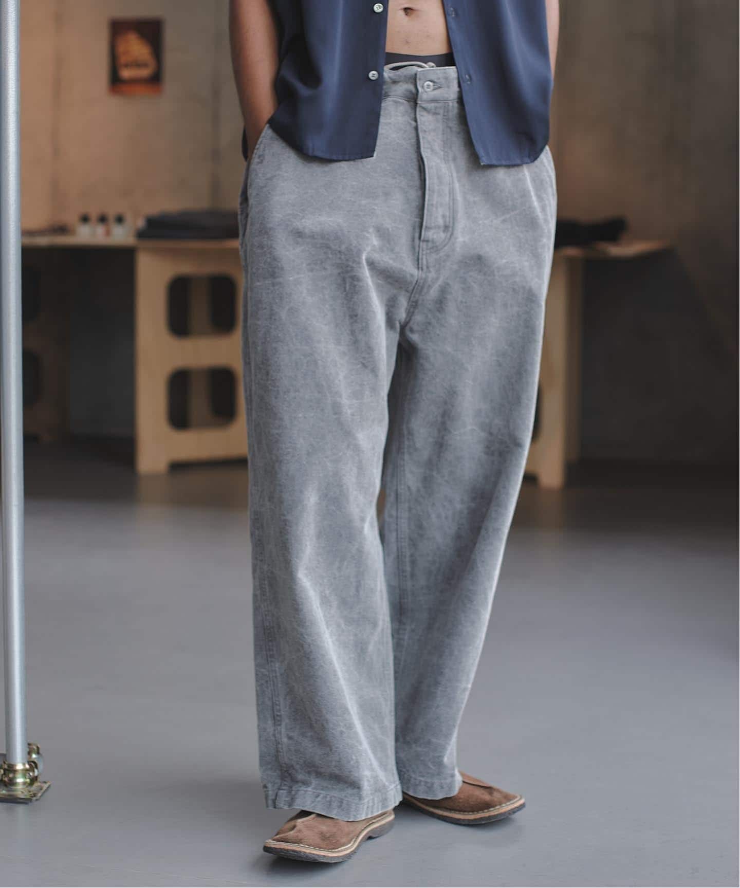 refomed /リフォメッド FRESH MAN DUCK WIDE PANTS（スラックス