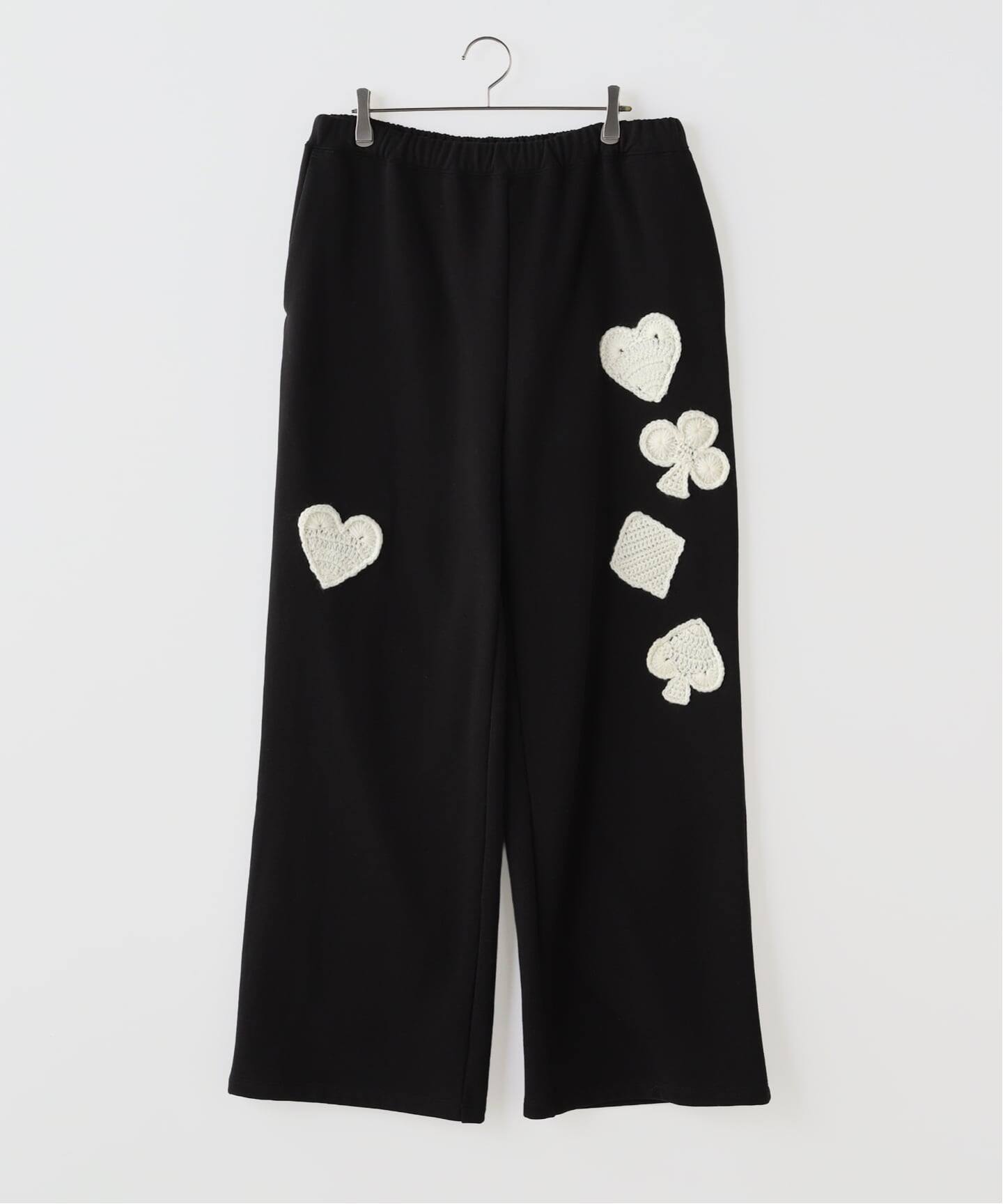DISCOVERED / ディスカバード PLAYCARD CROCHET MOTIF SWEAT