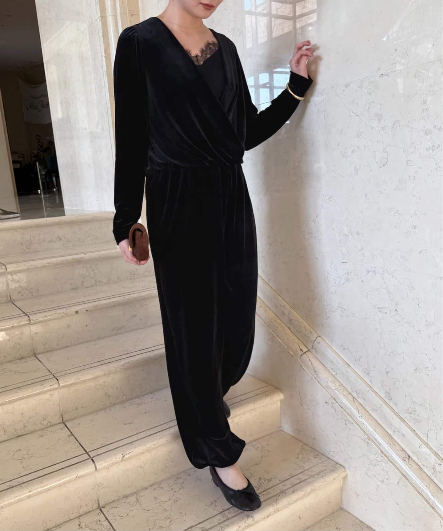 エディットフォールル　ベロアオールインワン ベルベットオールインワン（サロペット／オーバーオール）｜EDIT.FOR