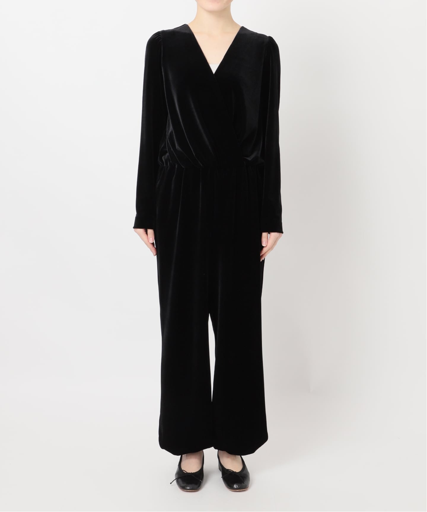 完売　editforlulu ベロアオールインワン　ブラック Velour Puff All in one（つなぎ／オールインワン）｜EDIT.FOR LULU