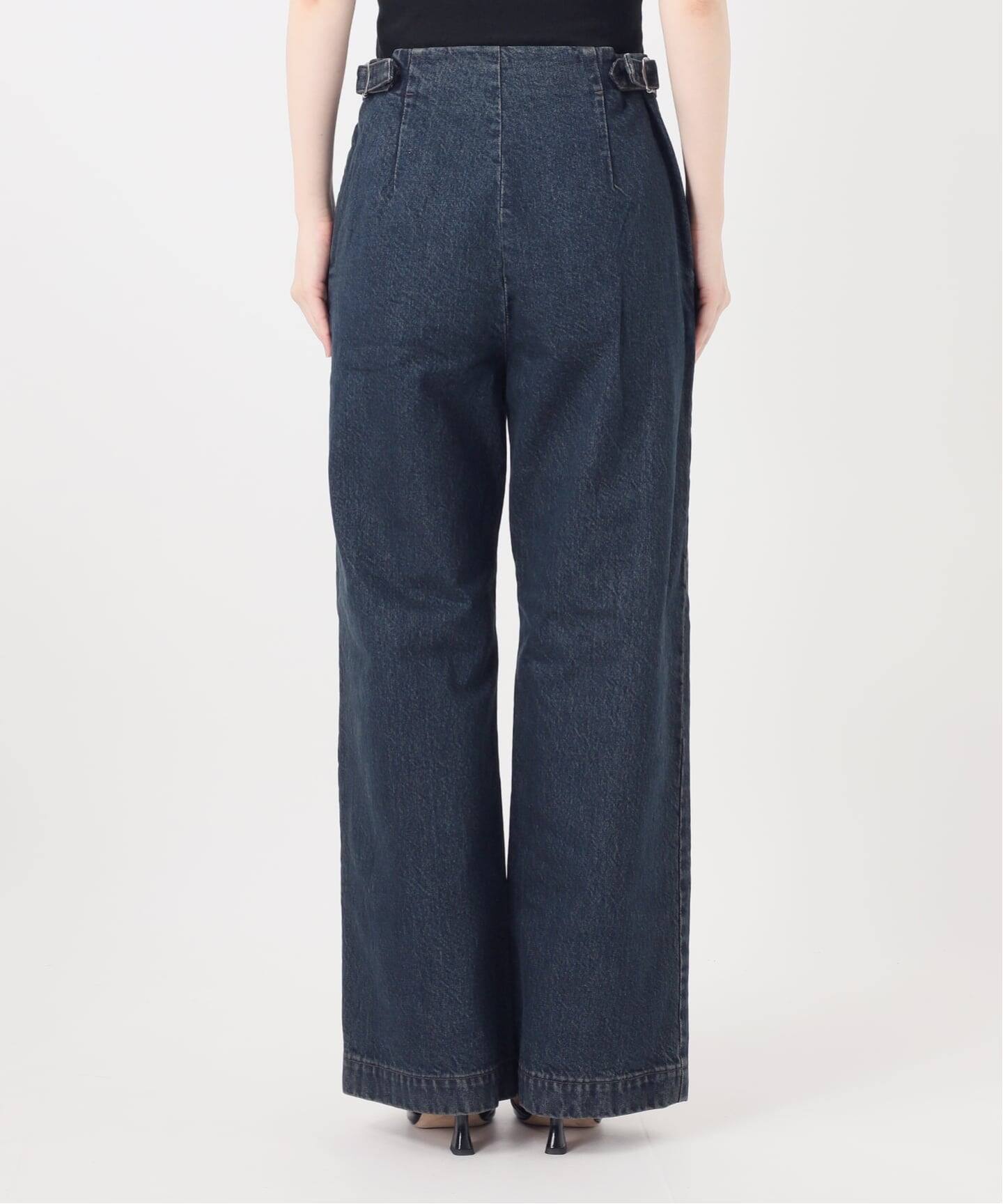 パンツ pan denim baggy roll pants edit for lulu 予約》ウォッシュドデニムバギーパンツ（デニムパンツ・ジーンズ