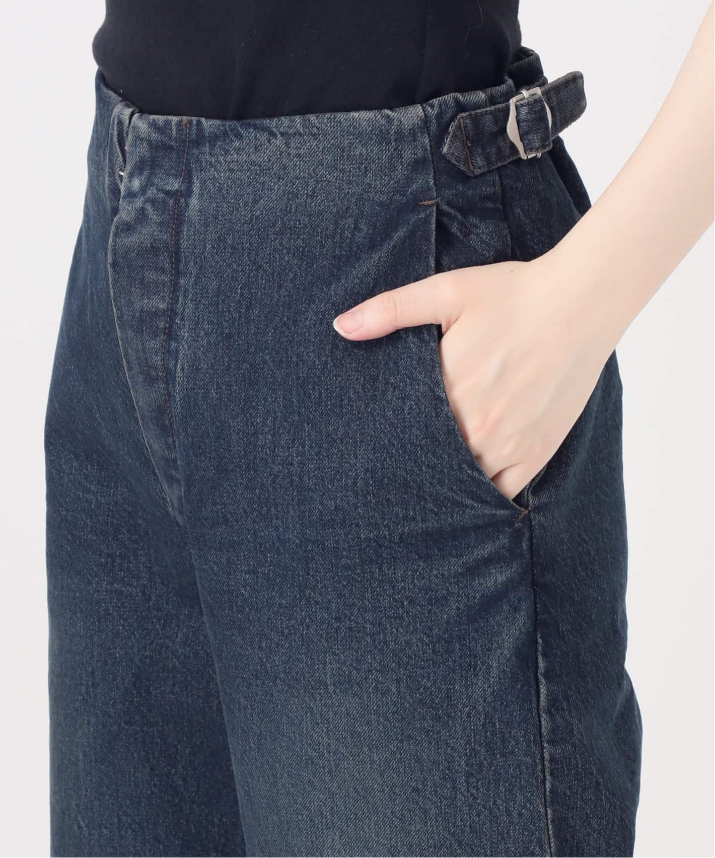 予約》ウォッシュドデニムバギーパンツ（デニムパンツ・ジーンズ