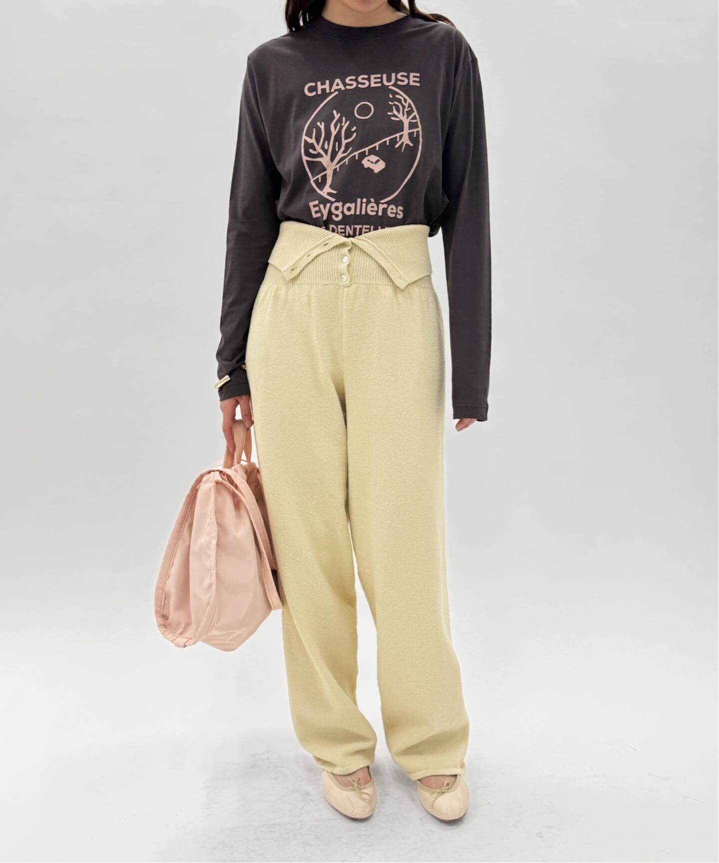 ウエストボタン ニットパンツ（スラックス）｜EDIT.FOR LULU