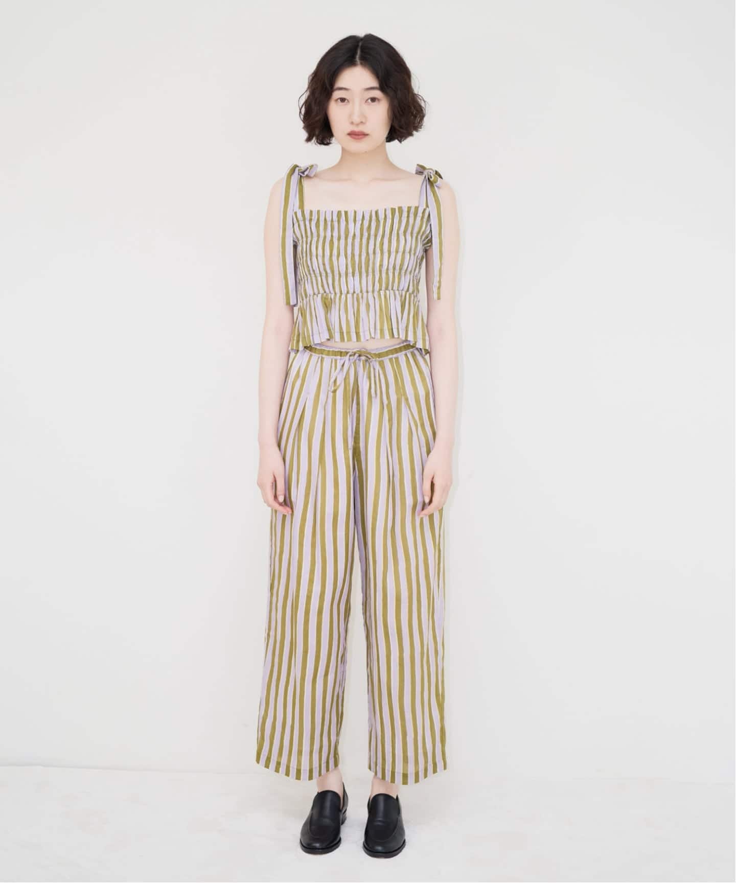 SARA MALLIKA/サラマリカ】 Stripe Print Pants（スラックス）｜EDIT