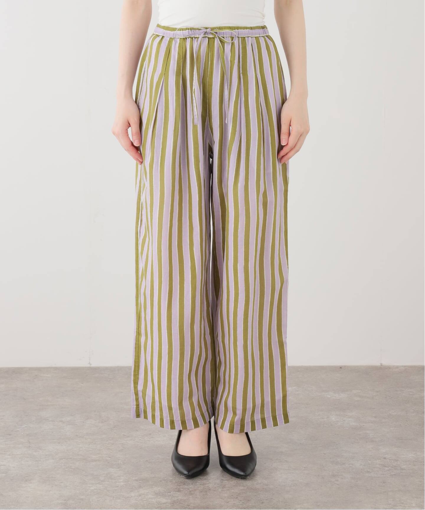SARA MALLIKA/サラマリカ】 Stripe Print Pants（スラックス）｜EDIT