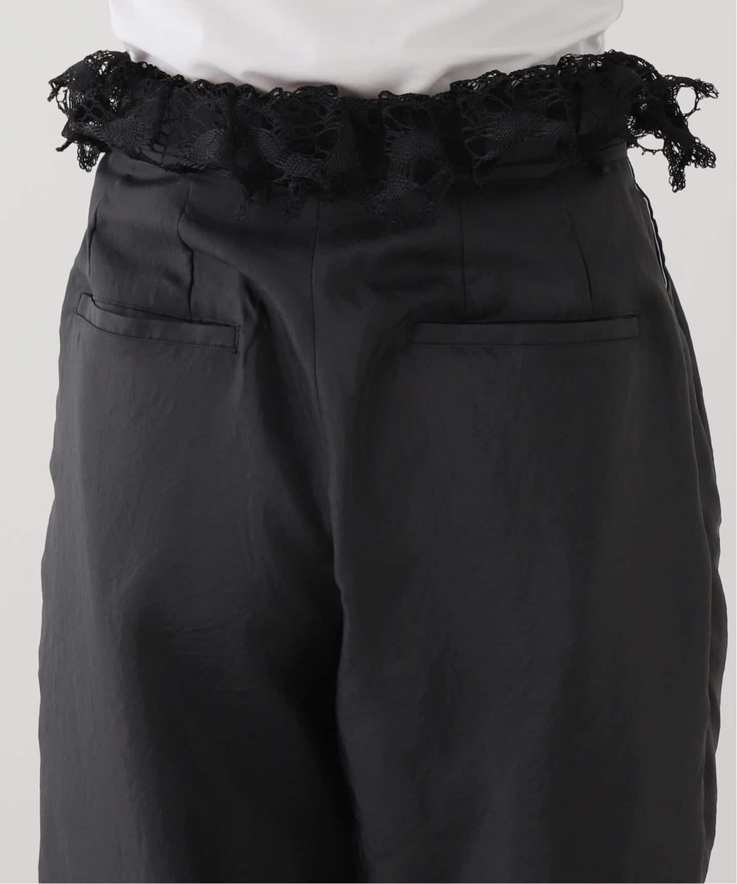 EUCHRONIA/ユークロニア】Original torsion lace slacks（スラックス