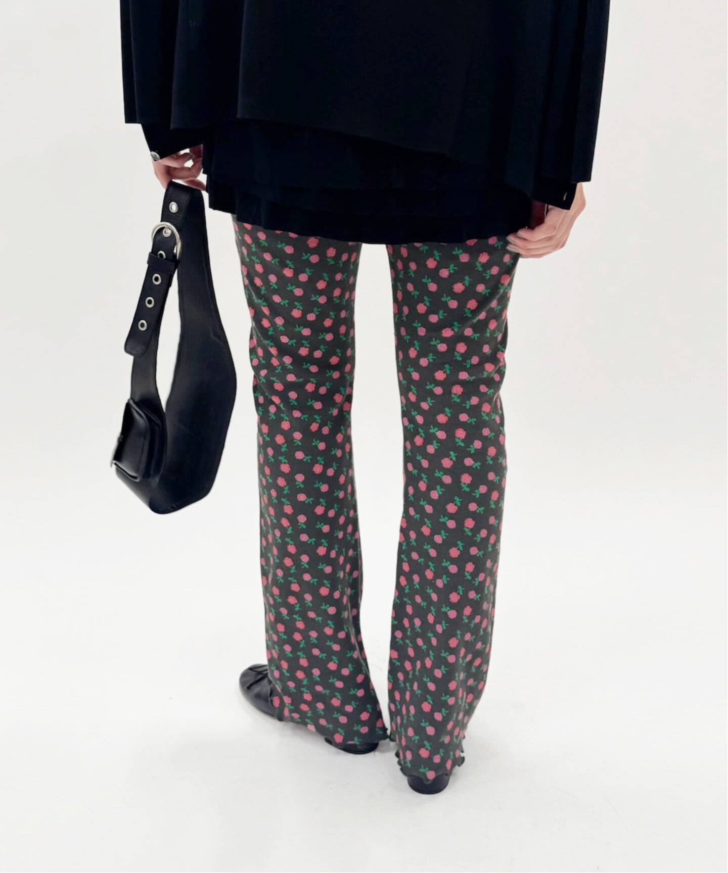 HOLIDAY/ホリデイ】SUPER RIB PANTS(FLOWER)（スラックス）｜EDIT.FOR