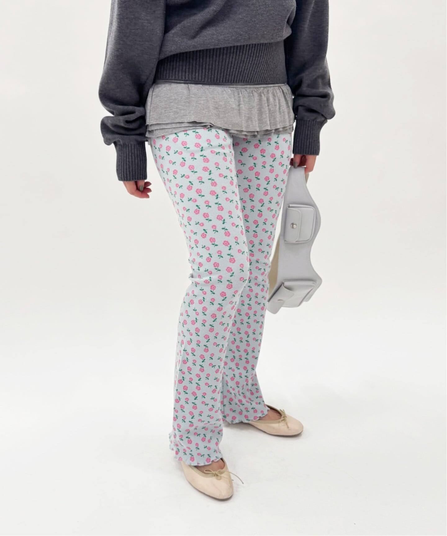 HOLIDAY/ホリデイ】SUPER RIB PANTS(FLOWER)（スラックス）｜EDIT.FOR