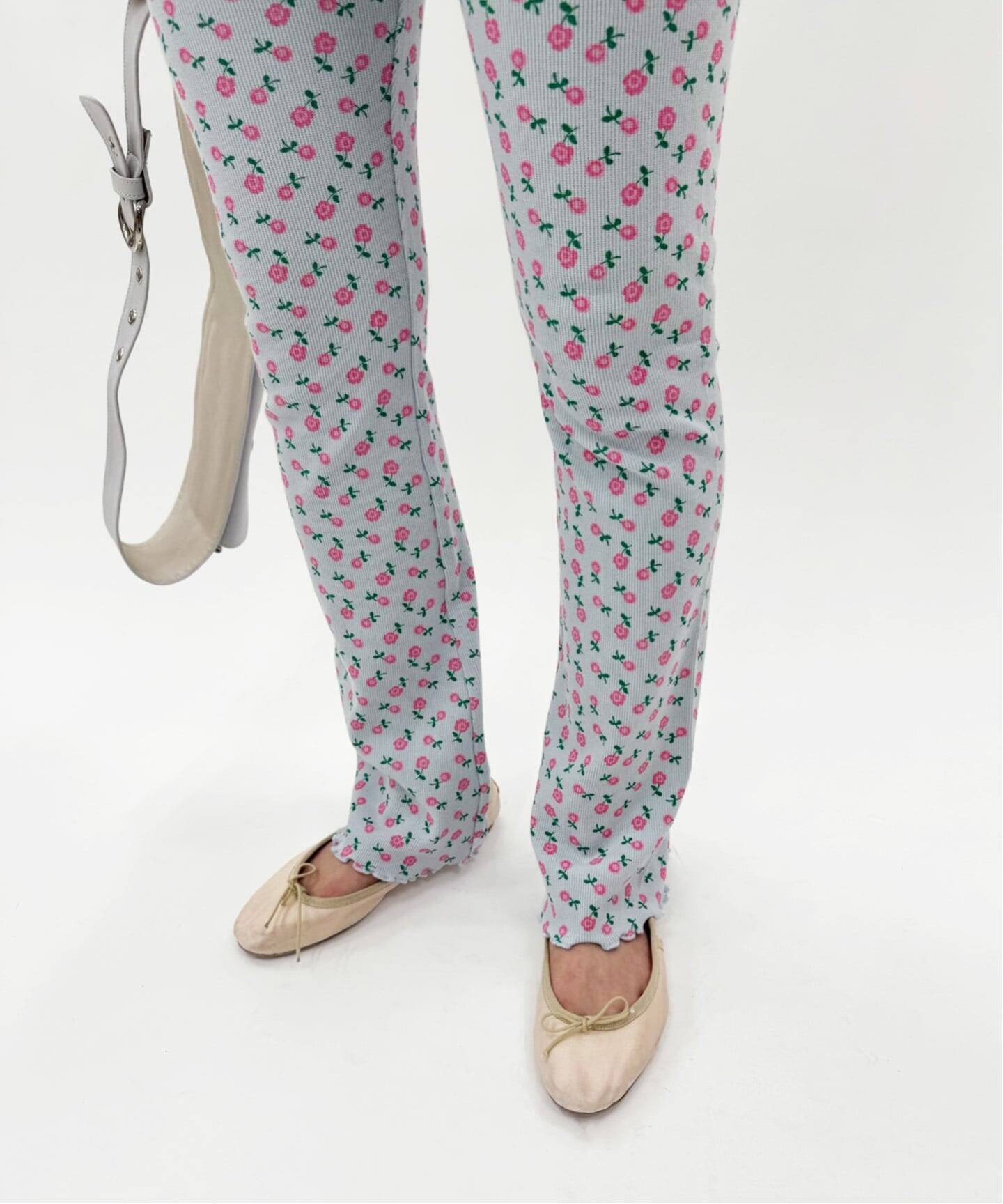 HOLIDAY/ホリデイ】SUPER RIB PANTS(FLOWER)（スラックス）｜EDIT.FOR