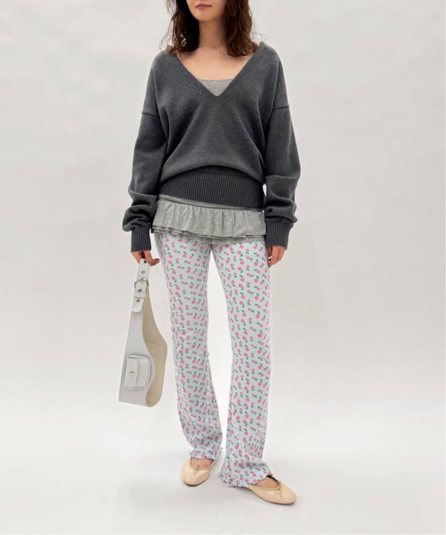 HOLIDAY/ホリデイ】SUPER RIB PANTS(FLOWER)（スラックス）｜EDIT.FOR