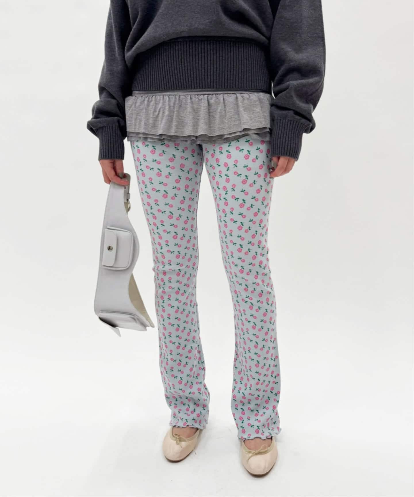 HOLIDAY/ホリデイ】SUPER RIB PANTS(FLOWER)（スラックス）｜EDIT.FOR