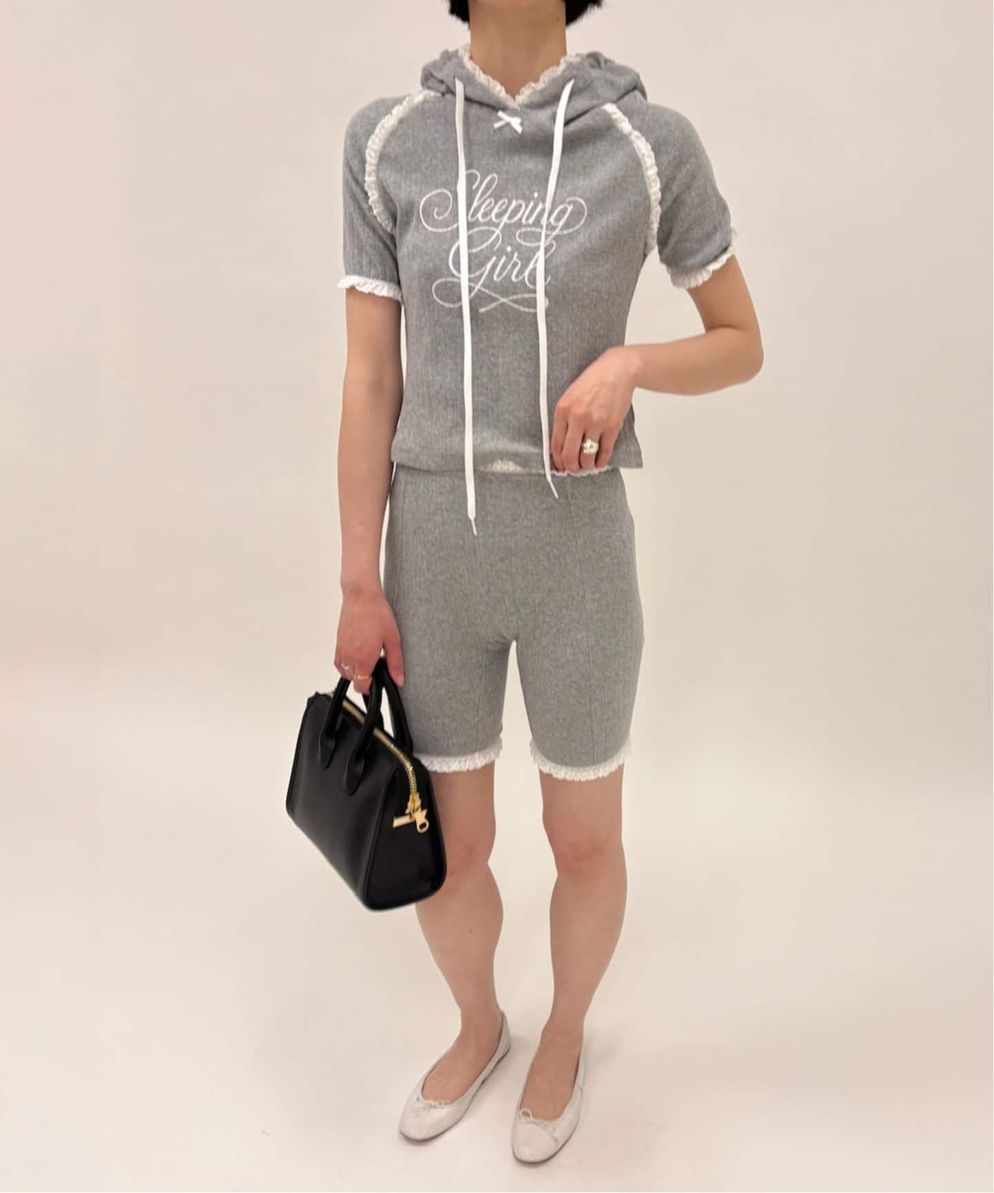 YUHAN WANG/ユハン ワン】pointelle lace trim shorts（その他アンダー