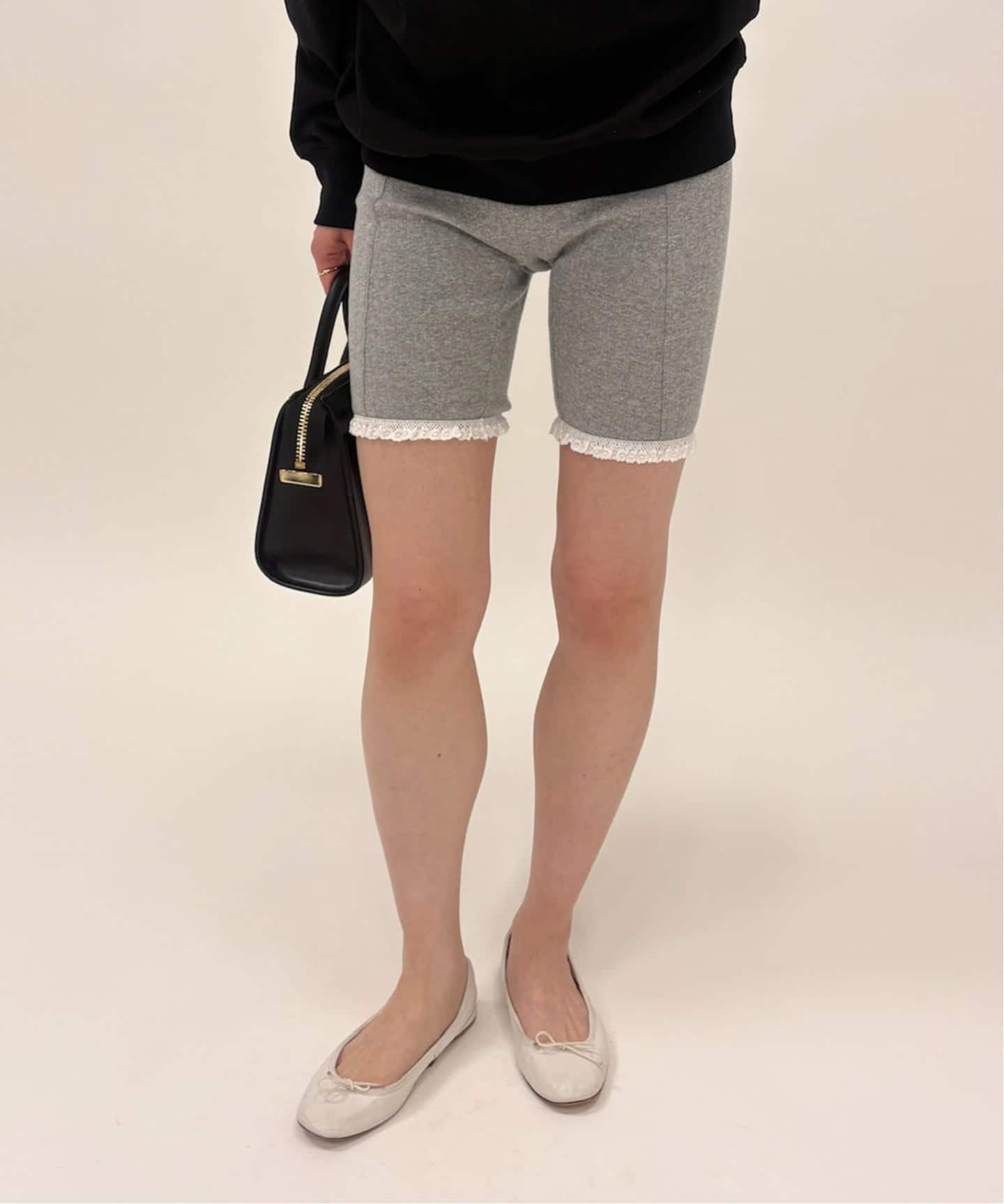 YUHAN WANG/ユハン ワン】pointelle lace trim shorts（その他アンダー