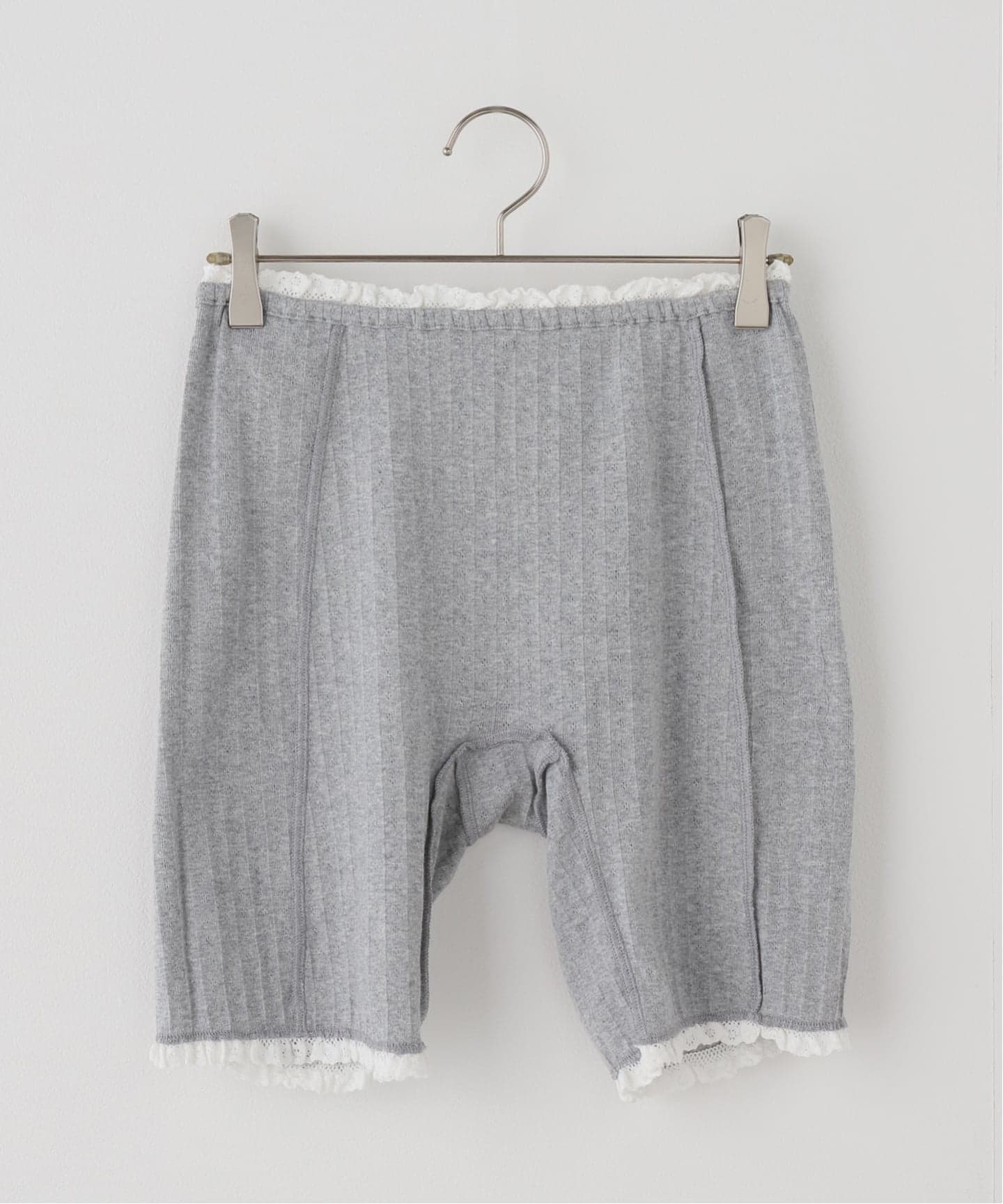 YUHAN WANG/ユハン ワン】pointelle lace trim shorts（その他アンダー