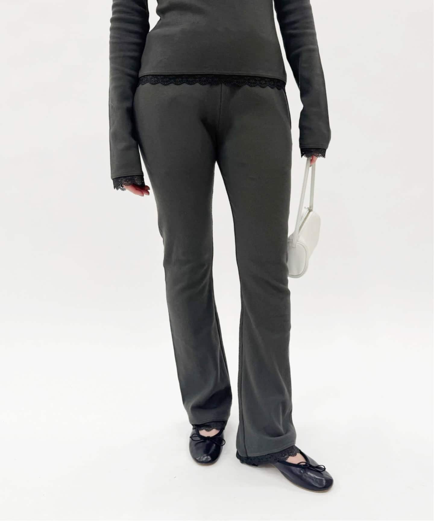 HOLIDAY/ホリデイ】SUPER RIB LACE PANTS（スラックス）｜EDIT.FOR