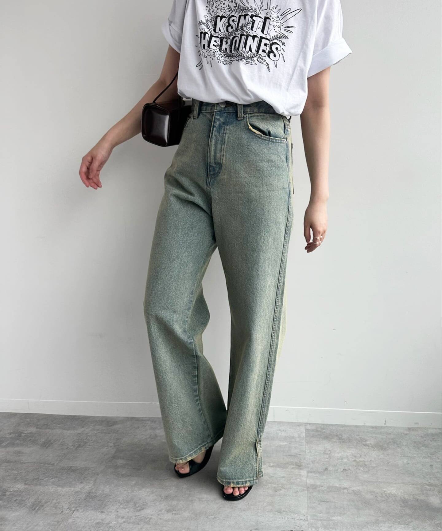 Hella/ヘラ】side hem slit denim（デニムパンツ・ジーンズ）｜EDIT