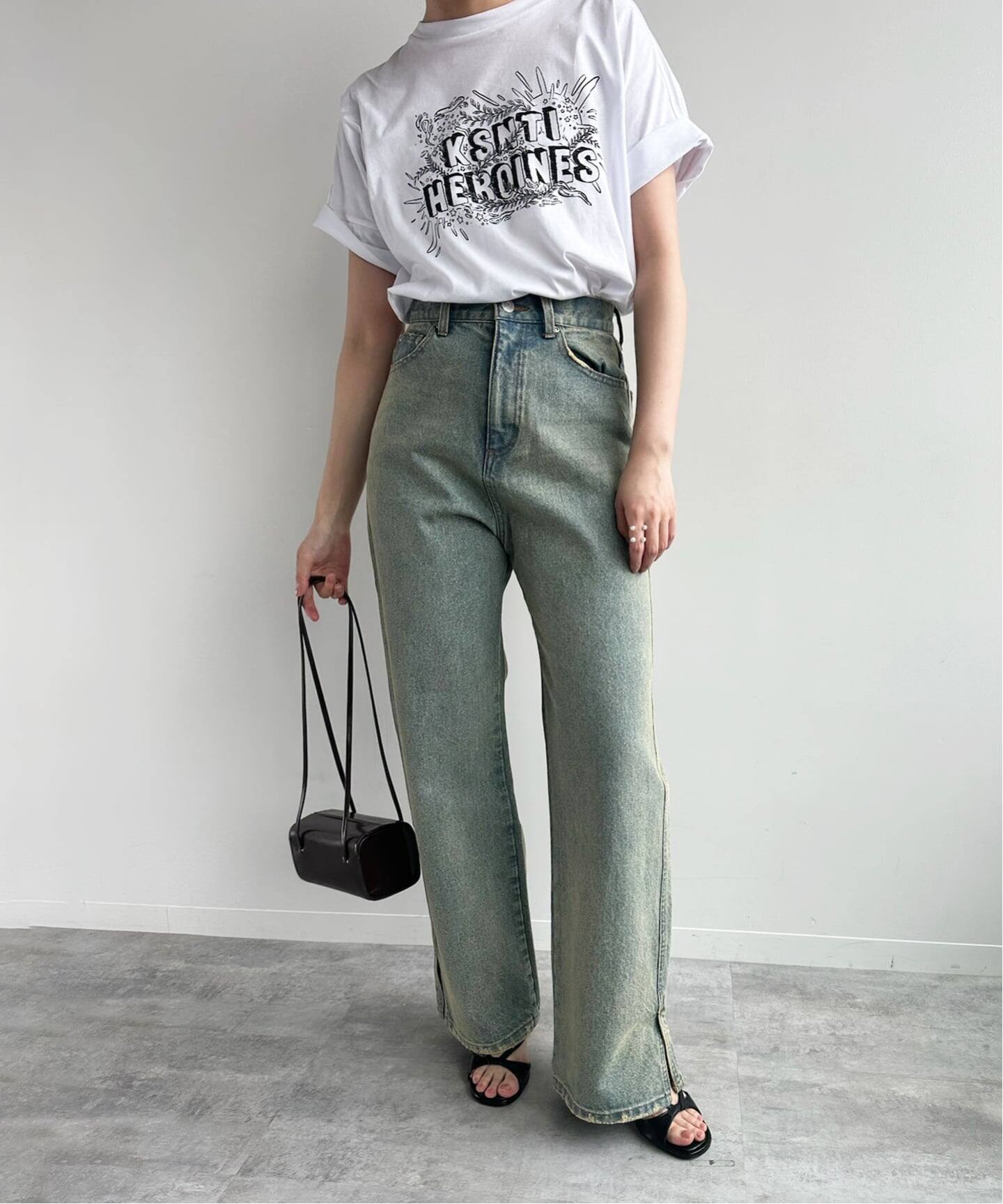 Hella/ヘラ】side hem slit denim（デニムパンツ・ジーンズ）｜EDIT